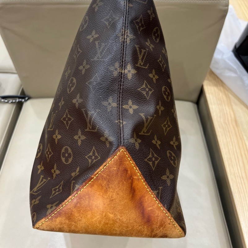 LV 路易威登中古老花大號鋼琴托特包tote-11