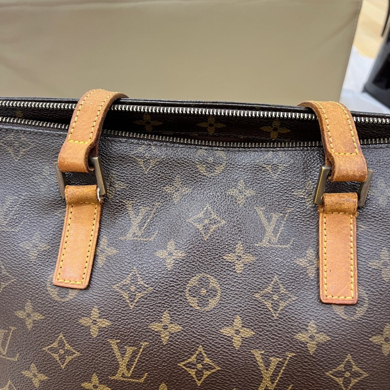 LV 路易威登中古老花大號鋼琴托特包tote-14