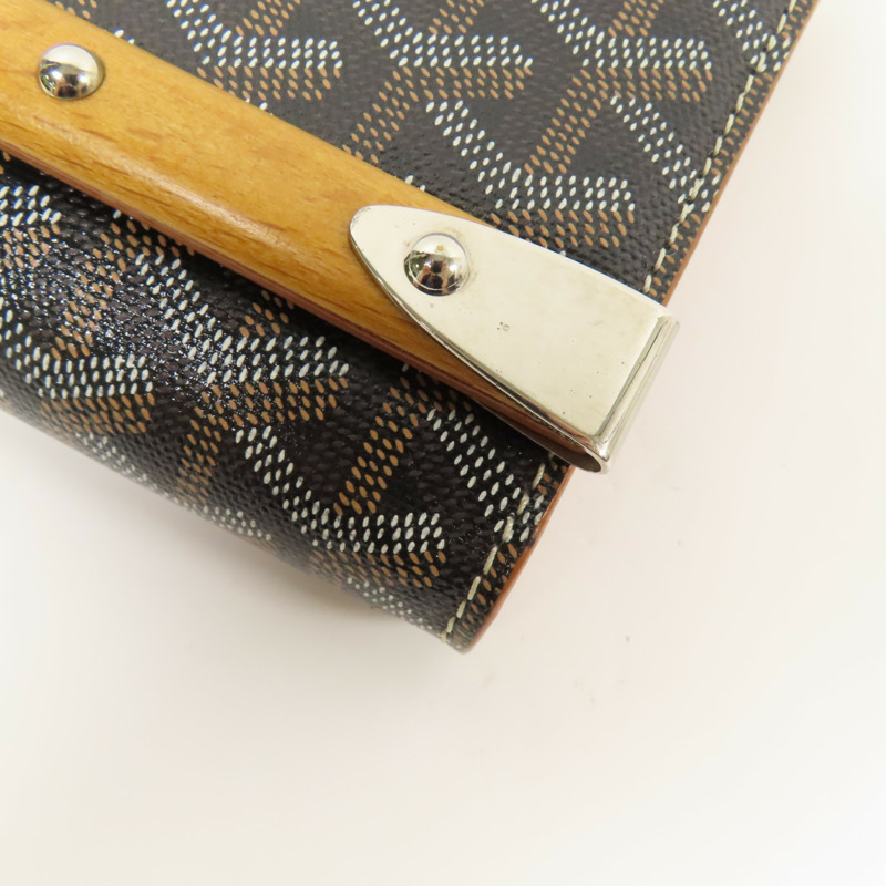 GOYARD 塗層帆布Monte-Carlo銀扣肩背袋-5