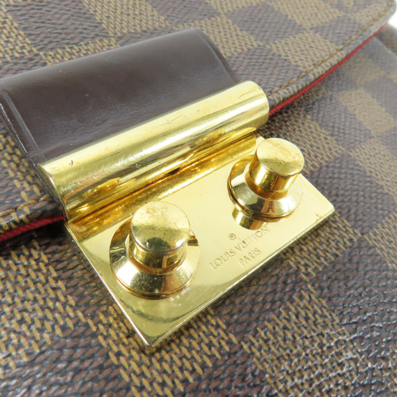LOUIS VUITTON Damier Croisette金扣手挽肩背兩用袋-12