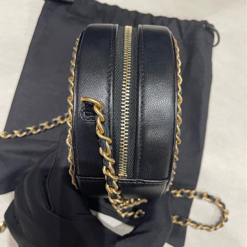 Chanel 羊皮小圓餅 30開  尺寸約12x12x4.5cm 附件：塵袋 卡~-5