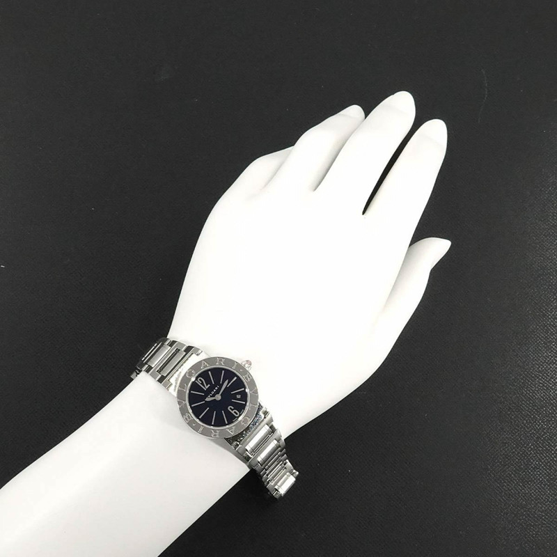 BVLGARI BBL26S 女士腕錶，附日期顯示，黑色石英機芯-2