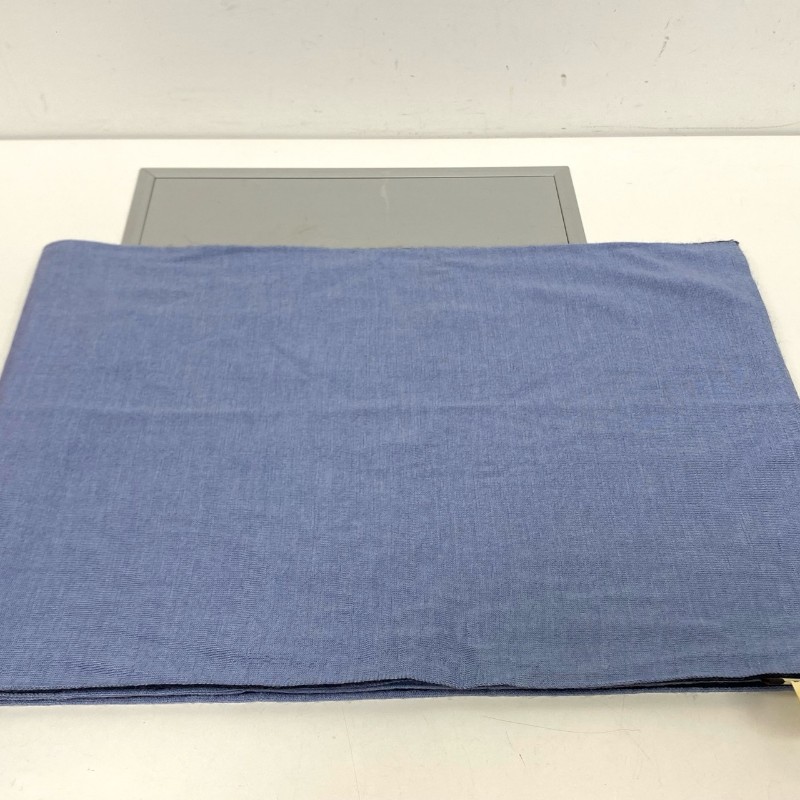 🉑送禮 Hermes愛馬仕藍黑拼色 羊絨真絲混紡圍巾 尺寸30x180cm🈶盒子-2