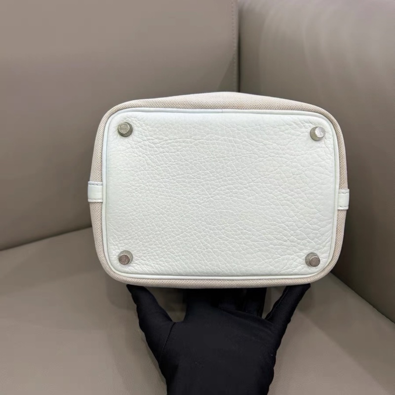 Hermes 菜籃子Picotin 18 帆布拼皮 中古款-2