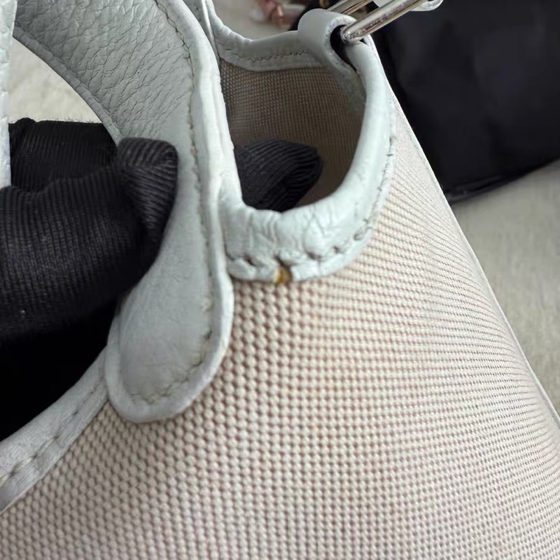 Hermes 菜籃子Picotin 18 帆布拼皮 中古款-7