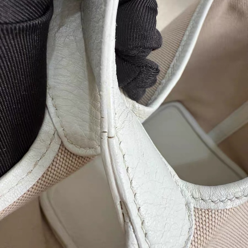 Hermes 菜籃子Picotin 18 帆布拼皮 中古款-8