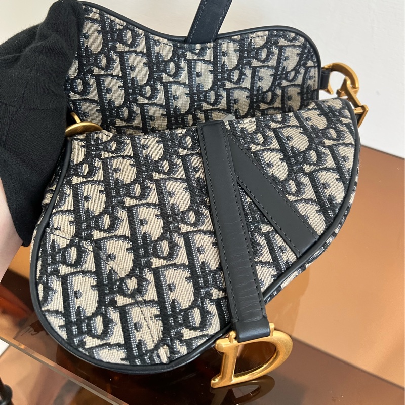 #全網最便宜#99新#附寬背帶 Dior Saddle馬鞍包 小號-13