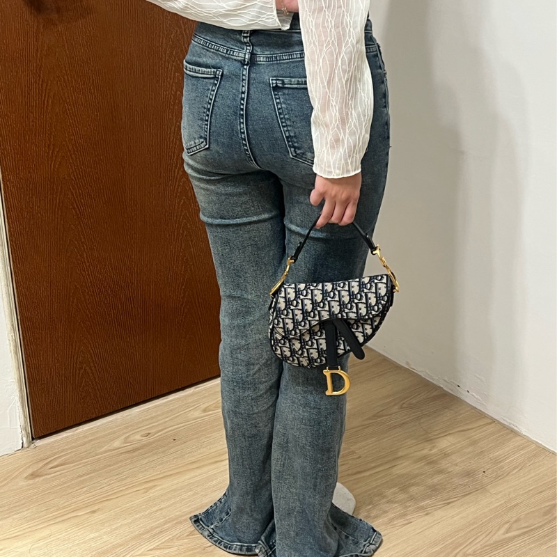 #全網最便宜#99新#附寬背帶 Dior Saddle馬鞍包 小號-4