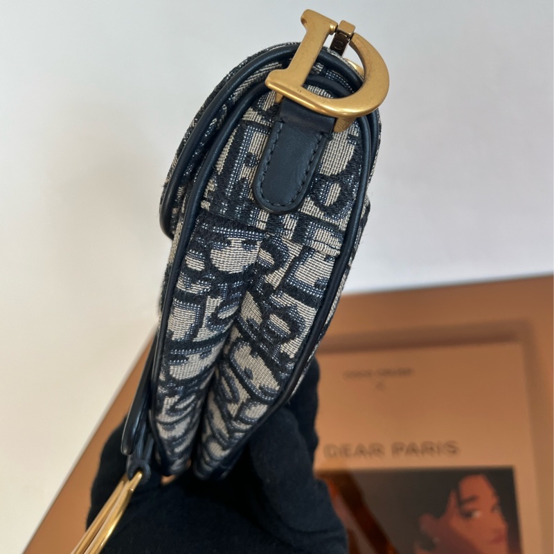 #全網最便宜#99新#附寬背帶 Dior Saddle馬鞍包 小號-9