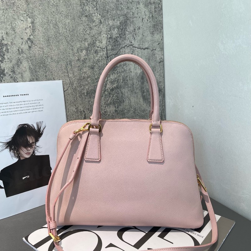 PRADA 貝殼包櫻花粉 手提包肩背包斜背包-1