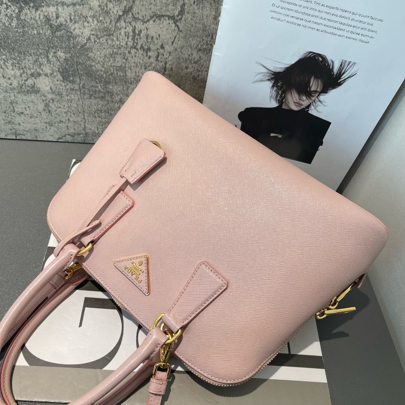 PRADA 貝殼包櫻花粉 手提包肩背包斜背包-2