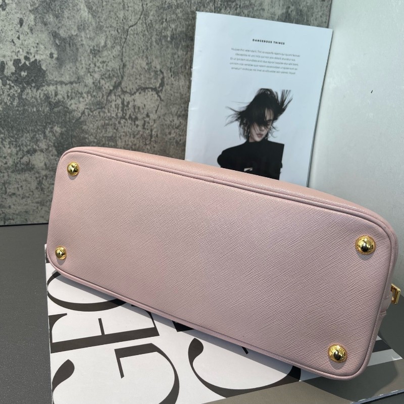 PRADA 貝殼包櫻花粉 手提包肩背包斜背包-3