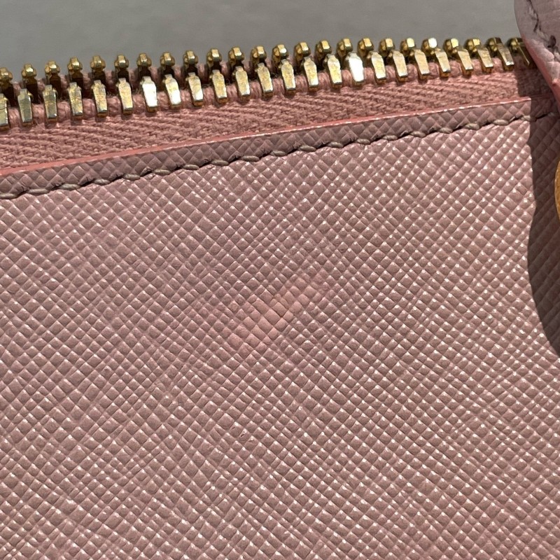 PRADA 貝殼包櫻花粉 手提包肩背包斜背包-9