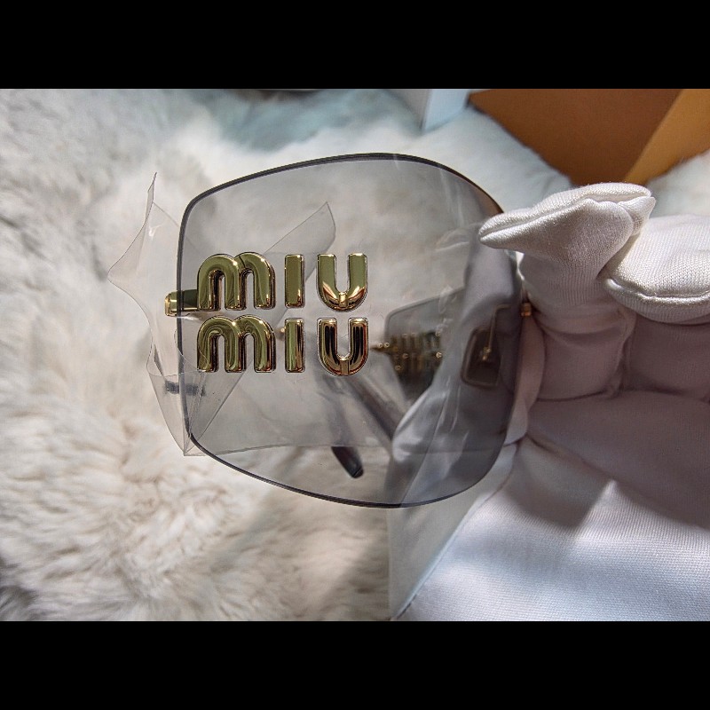全新 Miu Miu 無框漸層墨鏡 太陽眼鏡｜小紅書爆款 金屬Logo設計 奢華優雅款-8