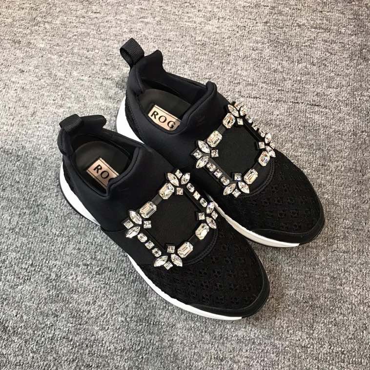 促銷品Roger Vivier Viv Run 水晶鑽方釦 運動鞋 36.5 碼-1