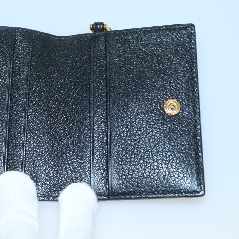 【日本直送】Miu Miu 卡包 皮革 黑色 正品 yk18696V-17