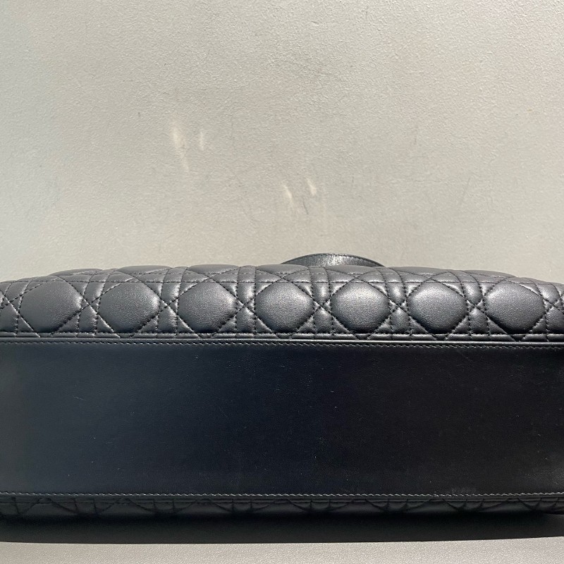 Dior Lady戴妃7格黑銀tote托特包 手提包-7