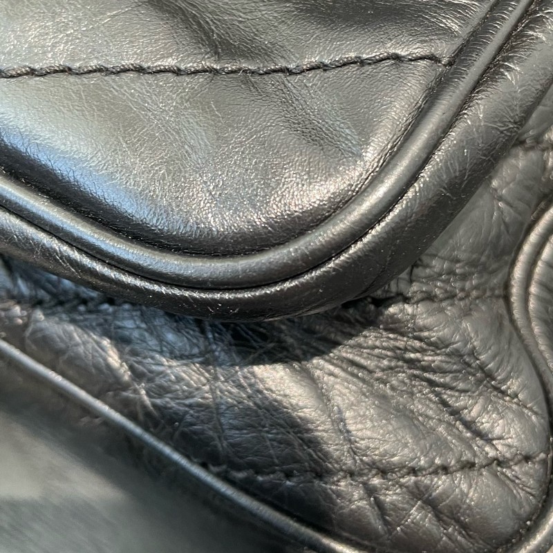 YSL聖羅蘭 niki單肩斜挎包 黑色大號 新款有D扣 肩背包斜背包-13