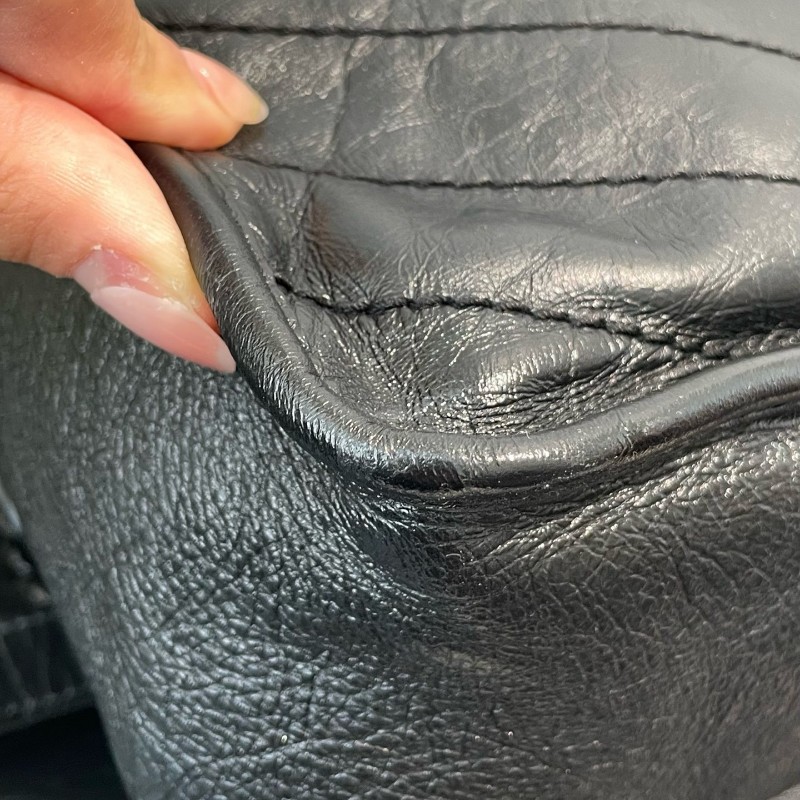 YSL聖羅蘭 niki單肩斜挎包 黑色大號 新款有D扣 肩背包斜背包-18