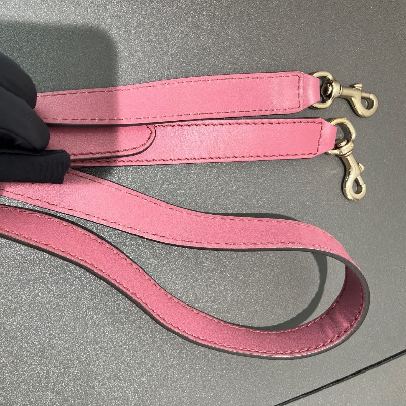 Gucci全皮印花粉紅色 雙G波士頓手提包 肩背包斜背包-20