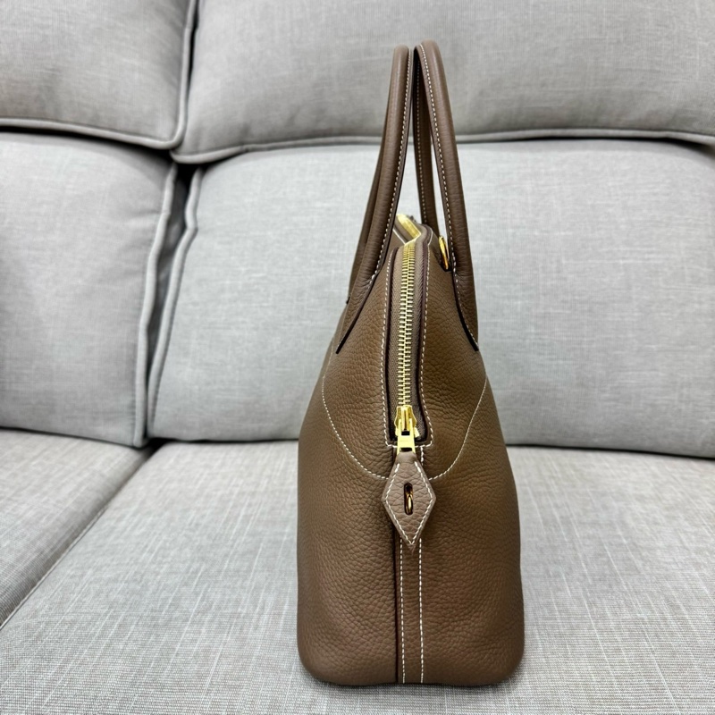 愛馬仕～Hermes Bolide 31大象灰金 D刻 TC皮-9