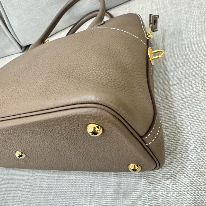 愛馬仕～Hermes Bolide 31大象灰金 D刻 TC皮-12