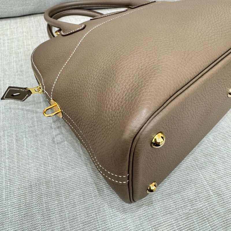 愛馬仕～Hermes Bolide 31大象灰金 D刻 TC皮-30
