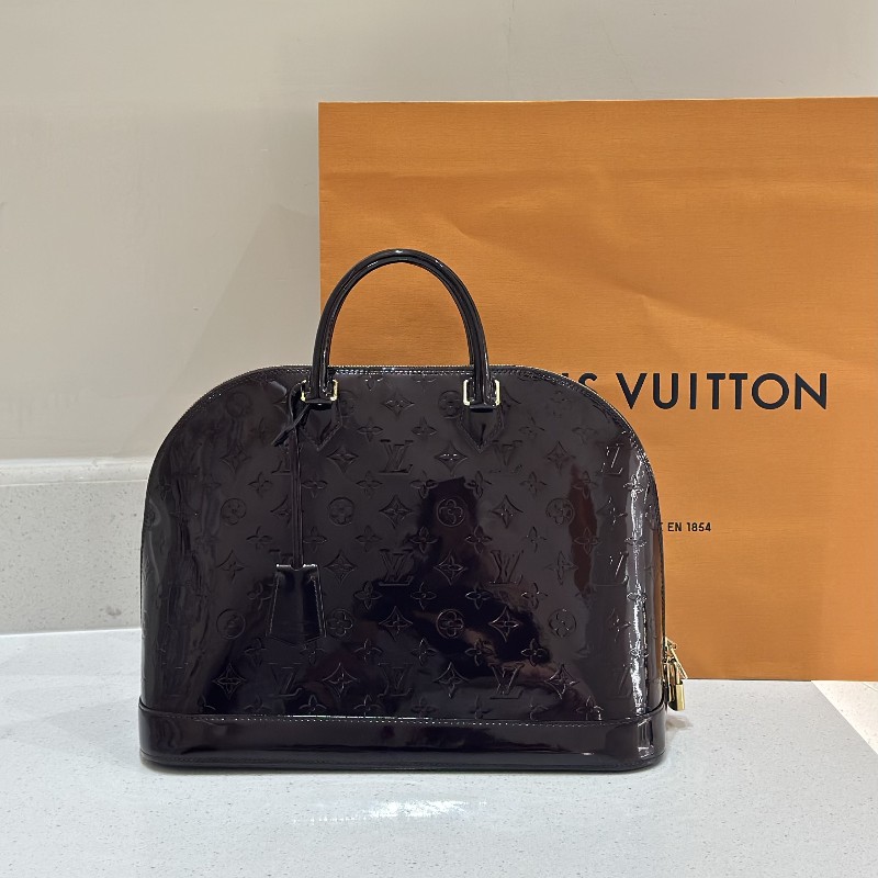 LV車厘子漆皮大號Alma手提包 尺寸39*29*18.5cm-0