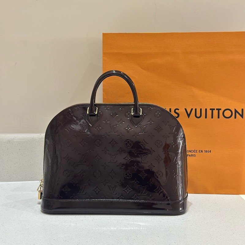 LV車厘子漆皮大號Alma手提包 尺寸39*29*18.5cm-1