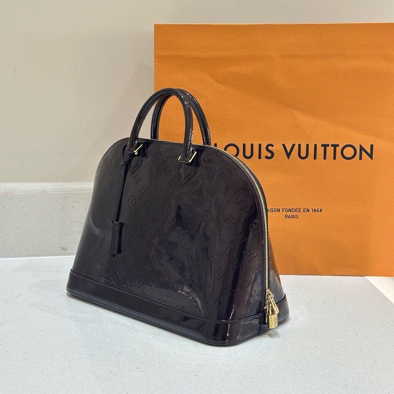 LV車厘子漆皮大號Alma手提包 尺寸39*29*18.5cm-3