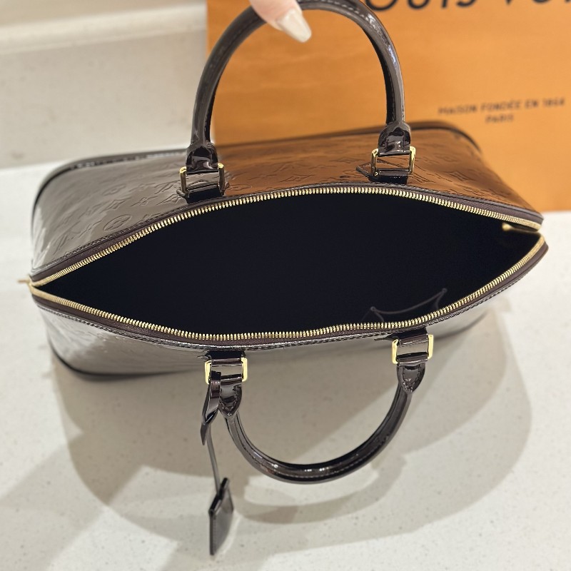 LV車厘子漆皮大號Alma手提包 尺寸39*29*18.5cm-5