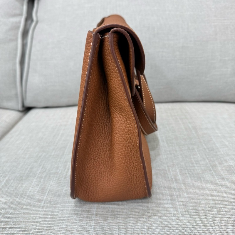 愛馬仕~Hermes halzan31 金棕色銀釦Y刻TC皮-8