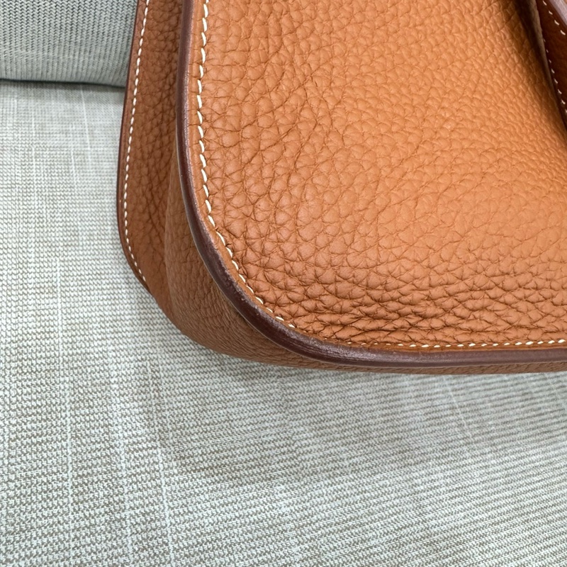 愛馬仕~Hermes halzan31 金棕色銀釦Y刻TC皮-11