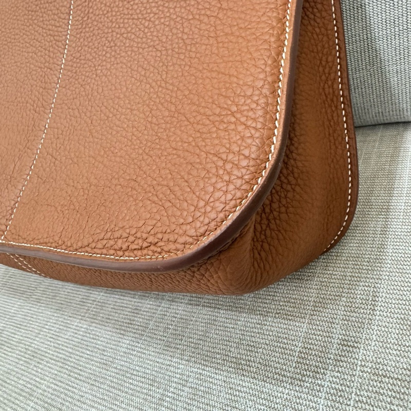 愛馬仕~Hermes halzan31 金棕色銀釦Y刻TC皮-12