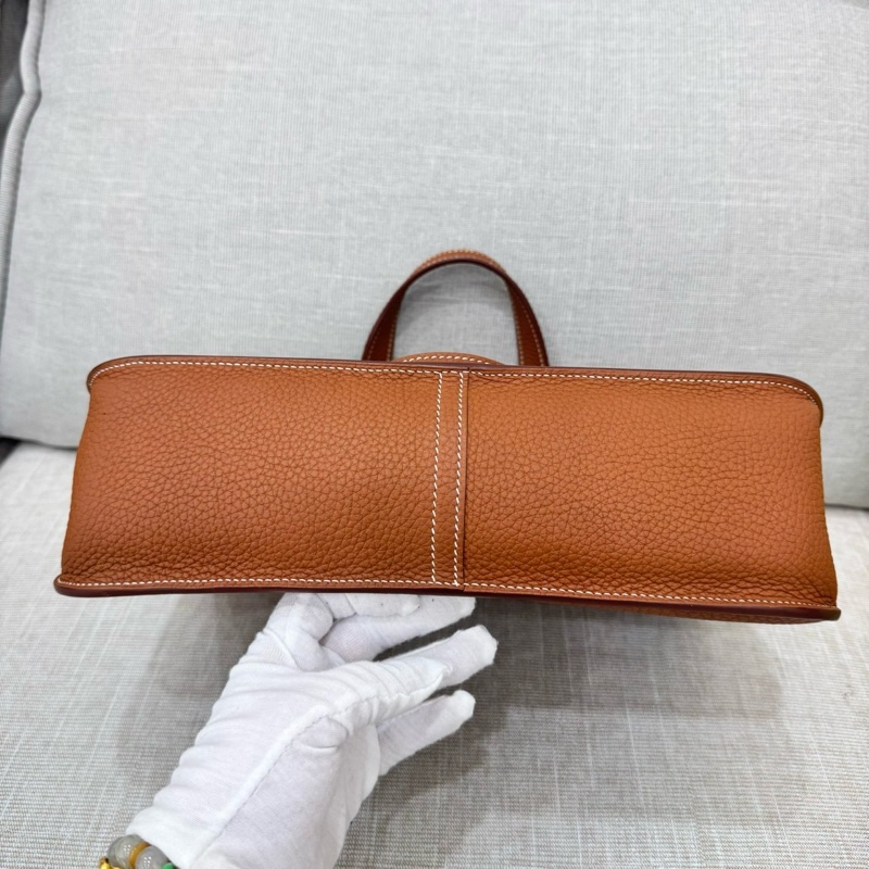 愛馬仕~Hermes halzan31 金棕色銀釦Y刻TC皮-14
