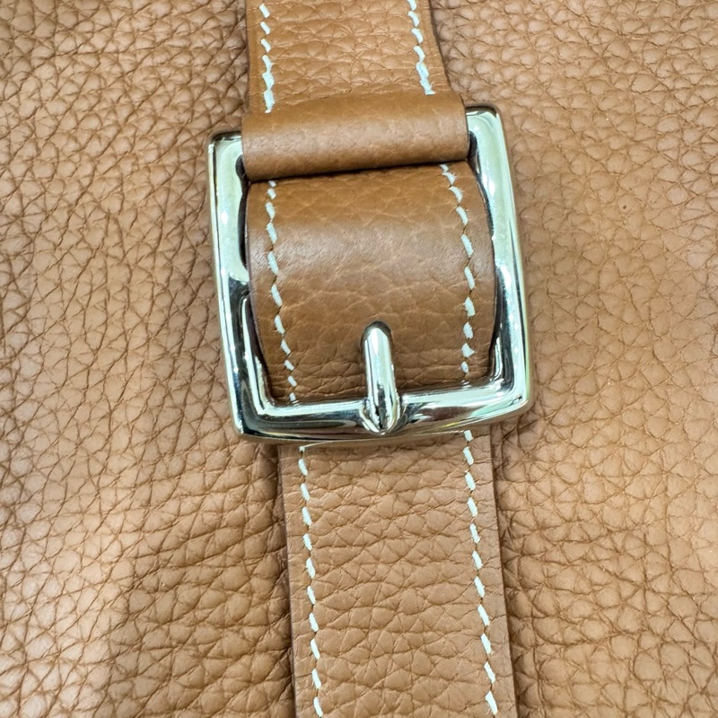 愛馬仕~Hermes halzan31 金棕色銀釦Y刻TC皮-20