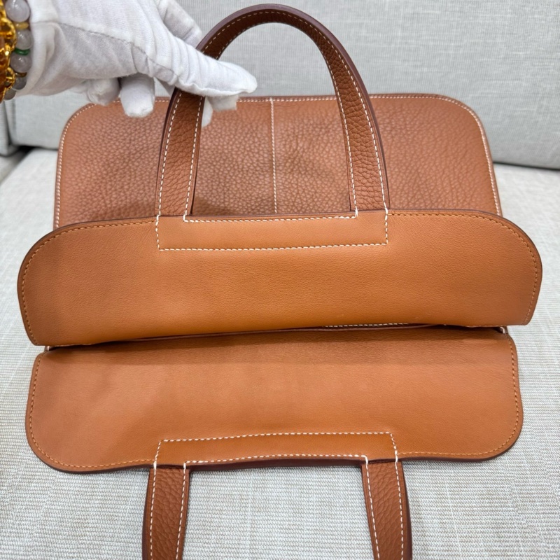 愛馬仕~Hermes halzan31 金棕色銀釦Y刻TC皮-26