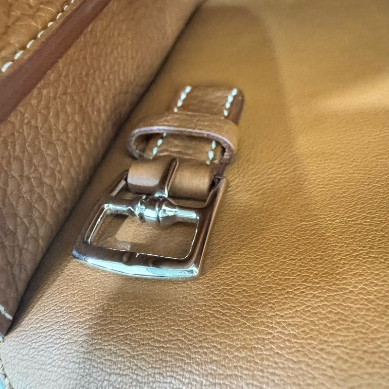 愛馬仕~Hermes halzan31 金棕色銀釦Y刻TC皮-27