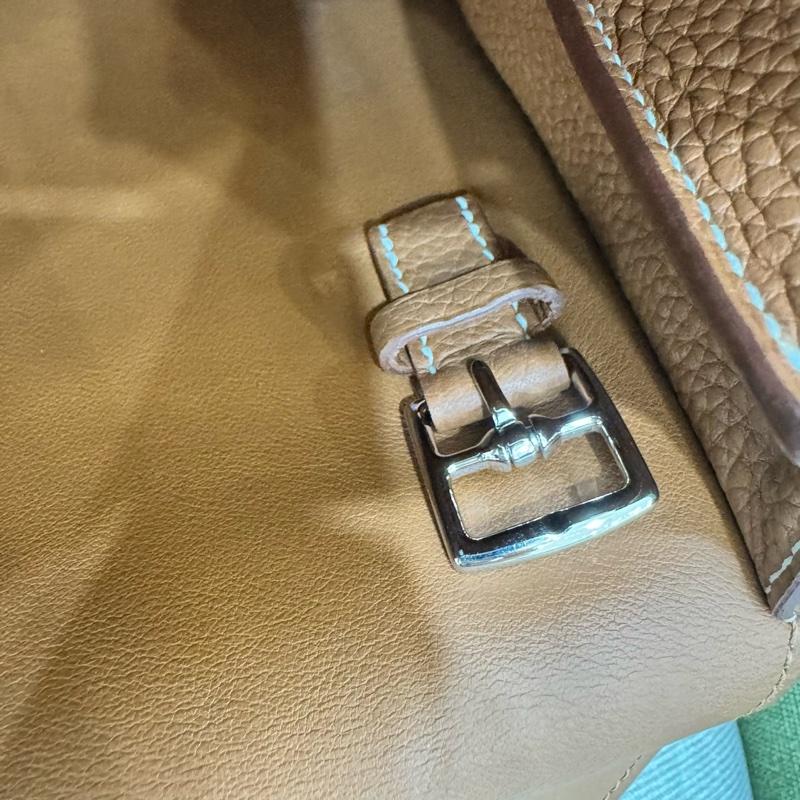 愛馬仕~Hermes halzan31 金棕色銀釦Y刻TC皮-28