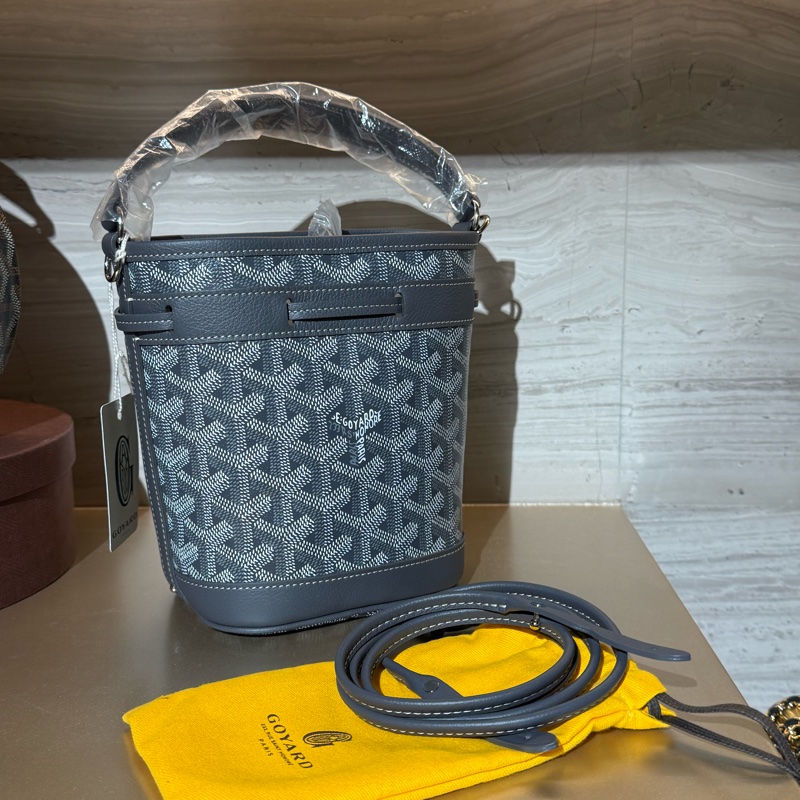GOYARD Petit Flot Mini buck et bag 灰色迷你水桶手提斜背包-15
