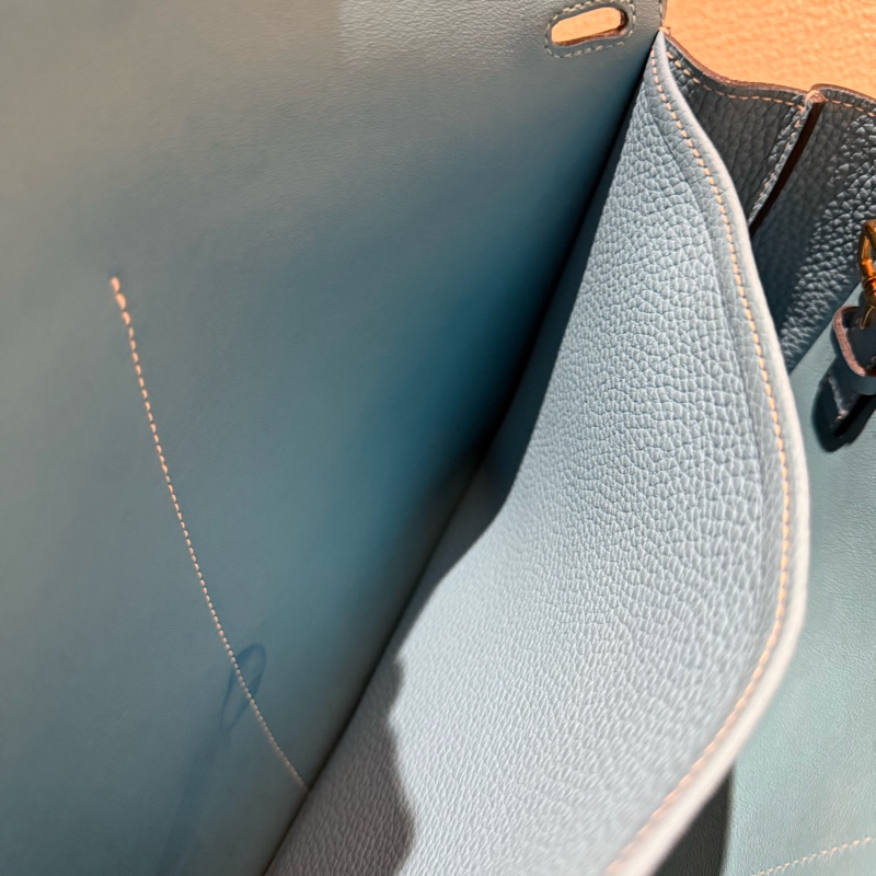 HERMES HALEAN 31cm P3愛馬仕北方藍金釦五用斜背手提肩背包-18