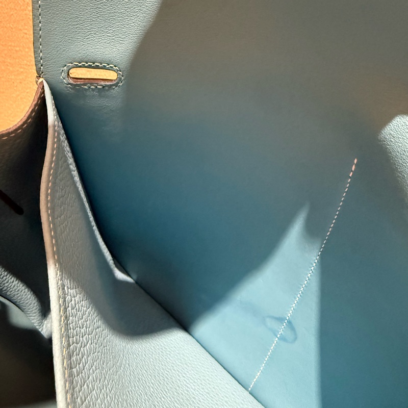 HERMES HALEAN 31cm P3愛馬仕北方藍金釦五用斜背手提肩背包-19