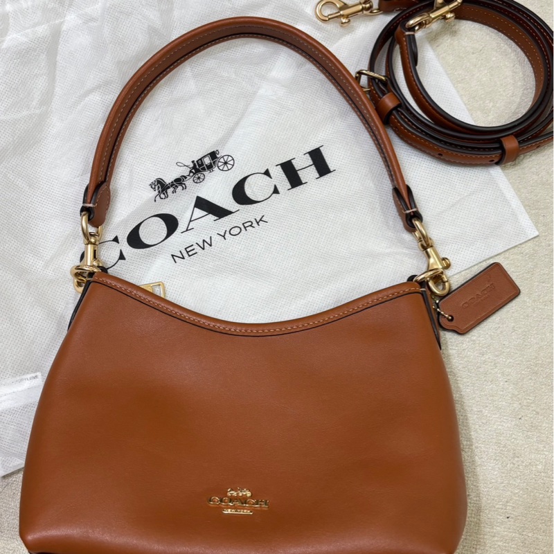 COACH LAUREL單肩包 斜背包 咖啡色-1