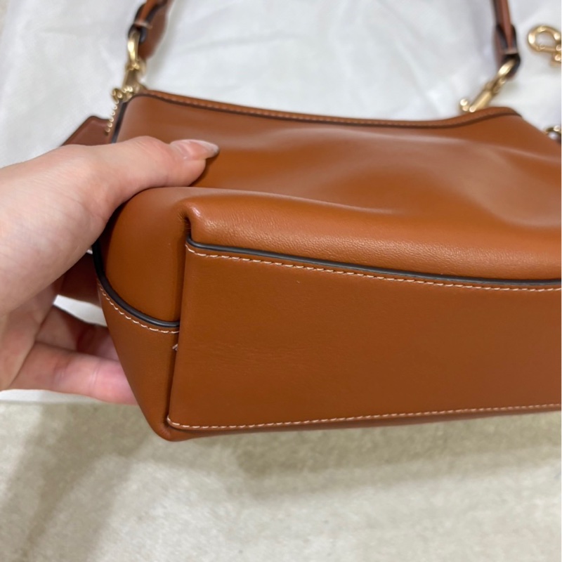 COACH LAUREL單肩包 斜背包 咖啡色-9