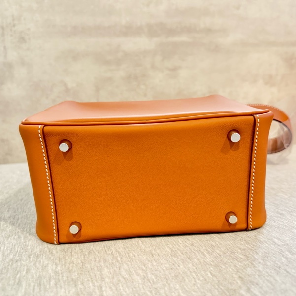 *全新* Hermes Mini Lindy 金棕配 金+銀扣-7