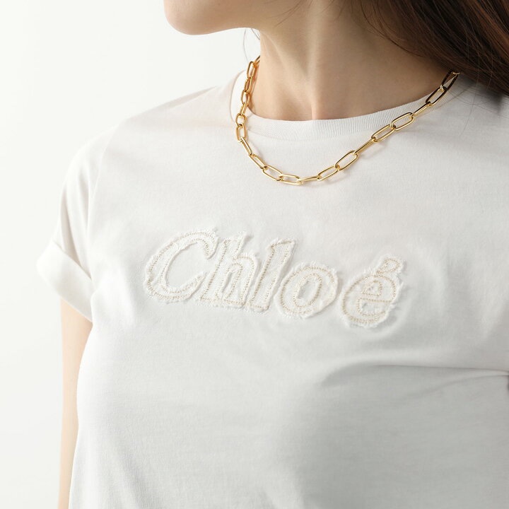 Chloe kid 14A 反折金邊素T-1