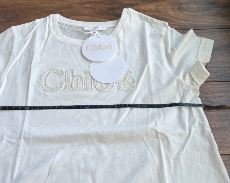 Chloe kid 14A 反折金邊素T-11