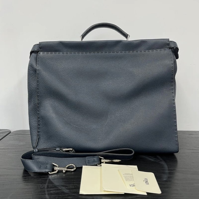 FENDI Peekboo大號小惡魔眼睛手提肩背斜背包 42.5*36*18 98新配件塵袋-0