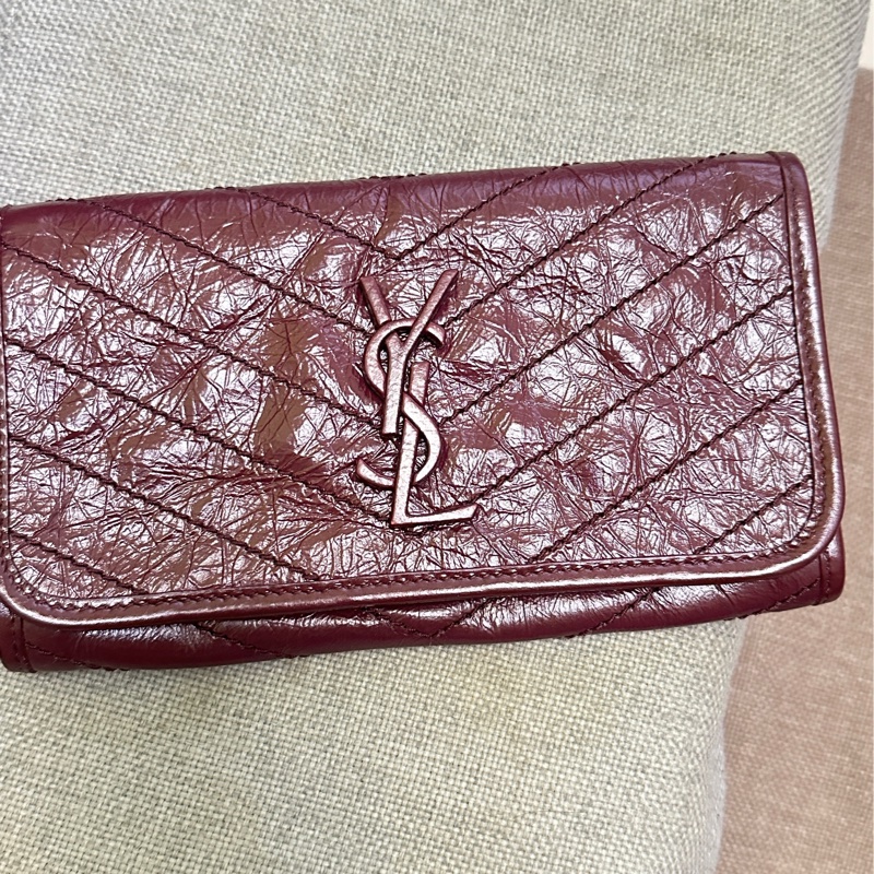 YSL Niki系列長夾全新正品 閑置品-9