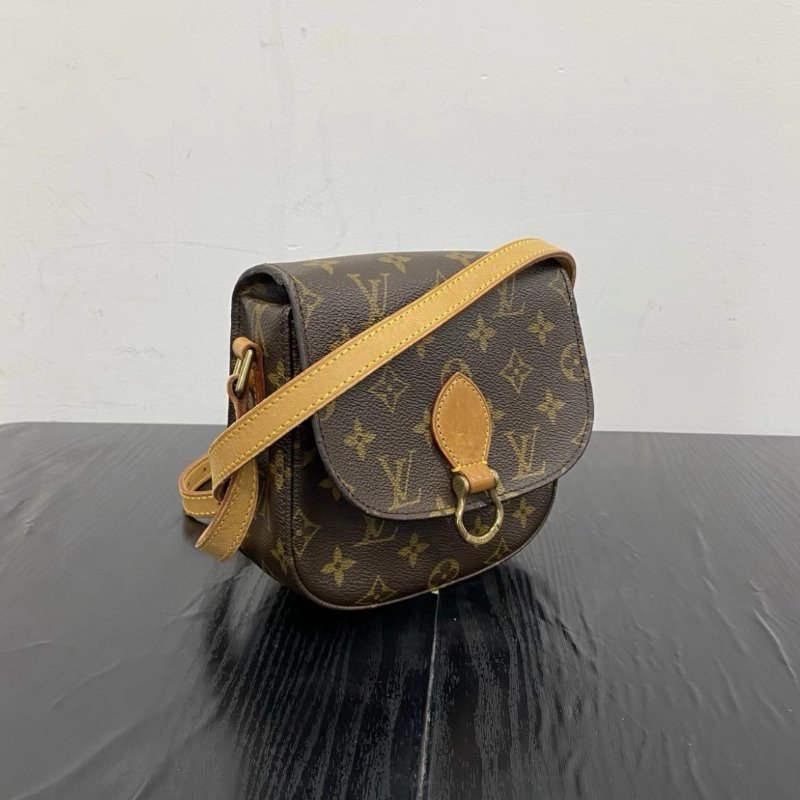 LV 老花中古馬鞍包 16.5*15*5 98新配件塵袋-1